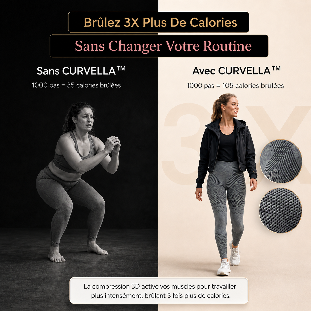 Legging Sculptant 3D Curvella